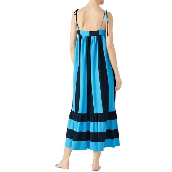 M.D.S. stripes Blue Dress - Picture 3 of 10